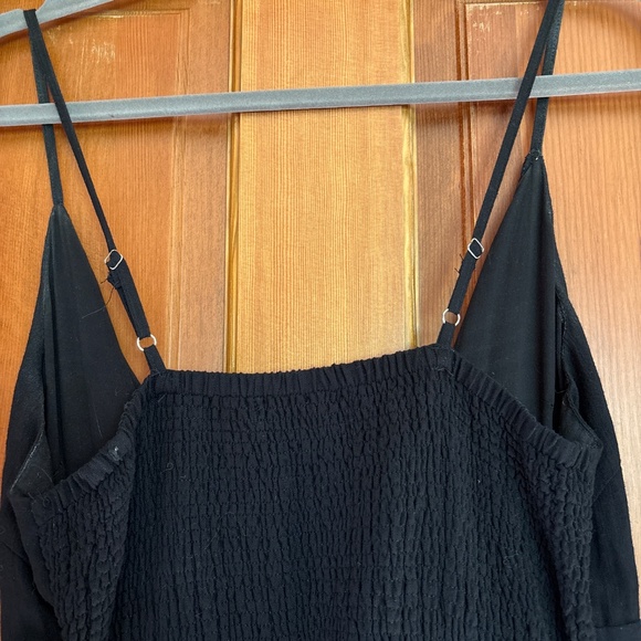 Lulus tie-front button-up midi swing dress - Picture 3 of 4